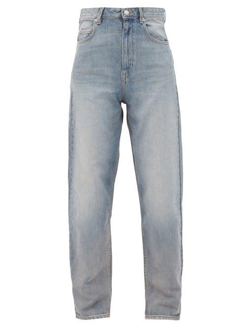 Matchesfashion.com Isabel Marant Toile - Corsy High-rise Tapered Jeans - Womens - Light Denim