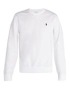 Matchesfashion.com Polo Ralph Lauren - Logo Embroidered Crew Neck Jersey Sweatshirt - Mens - White