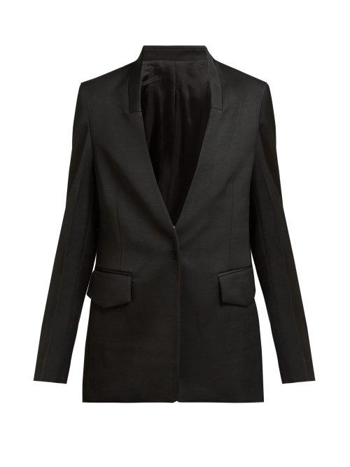 Matchesfashion.com Joseph - Barr Single Breasted Tailored Jacket - Womens - Black