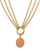 Matchesfashion.com Sylvia Toledano - Triple-chain Quartz Necklace - Womens - Pink Gold