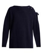 Stella Mccartney Lace-up Cashmere-blend Sweater