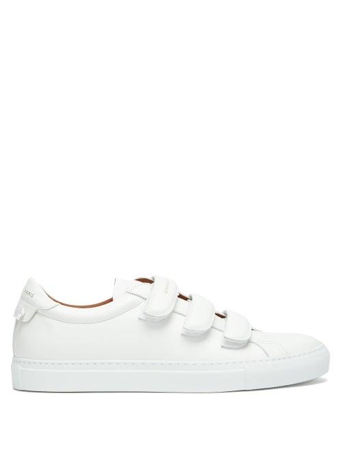Matchesfashion.com Givenchy - Leather Velcro Trainers - Mens - White