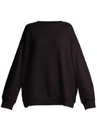 Matchesfashion.com Raey - Crew Neck Japanese Jersey Sweatshirt - Womens - Black