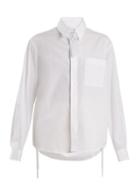 Matchesfashion.com Craig Green - Tie Neck Cotton Shirt - Womens - White