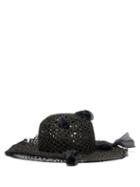 Matchesfashion.com Reinhard Plank Hats - Dohan Woven Paper Hat - Womens - Black