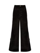Wales Bonner Isaac High-waisted Flared Velvet Trousers
