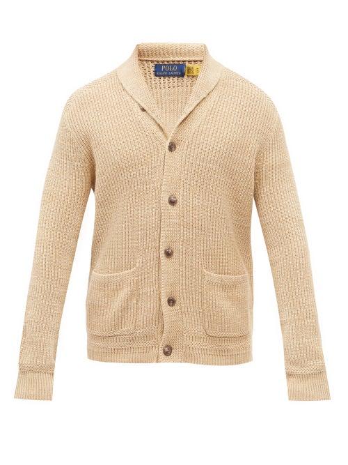 Polo Ralph Lauren - Shawl-collar Brioche-stitch Cotton Cardigan - Mens - Tan