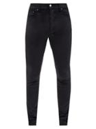 Matchesfashion.com Amiri - Velvet Cotton-blend Skinny-fit Trousers - Mens - Black