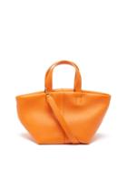 Ladies Bags Mansur Gavriel - Tulipano Mini Leather Tote Bag - Womens - Orange