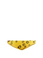 Matchesfashion.com Solid & Striped - The Elle Daisy Print Bikini Briefs - Womens - Yellow Print
