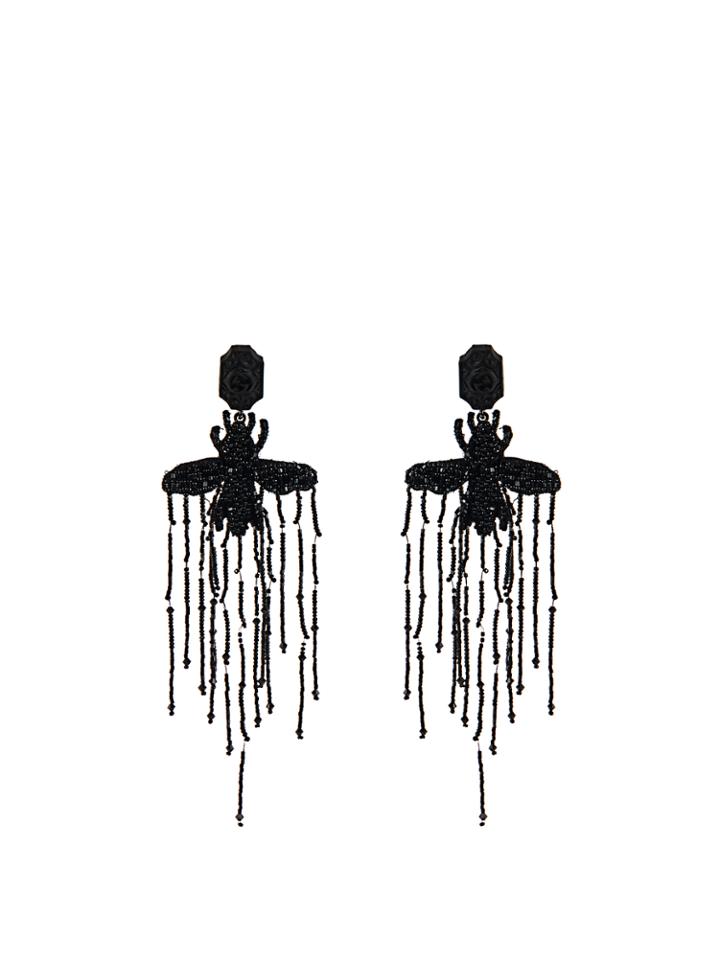 Gucci Bead-embellished Bee Earrings