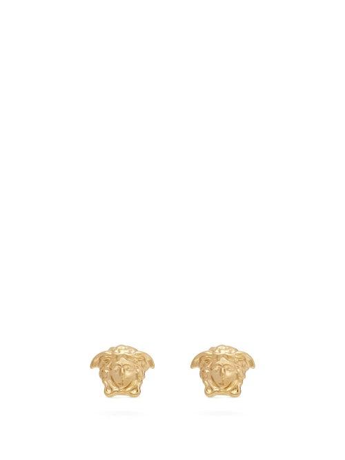 Matchesfashion.com Versace - Medusa Stud Earrings - Mens - Gold