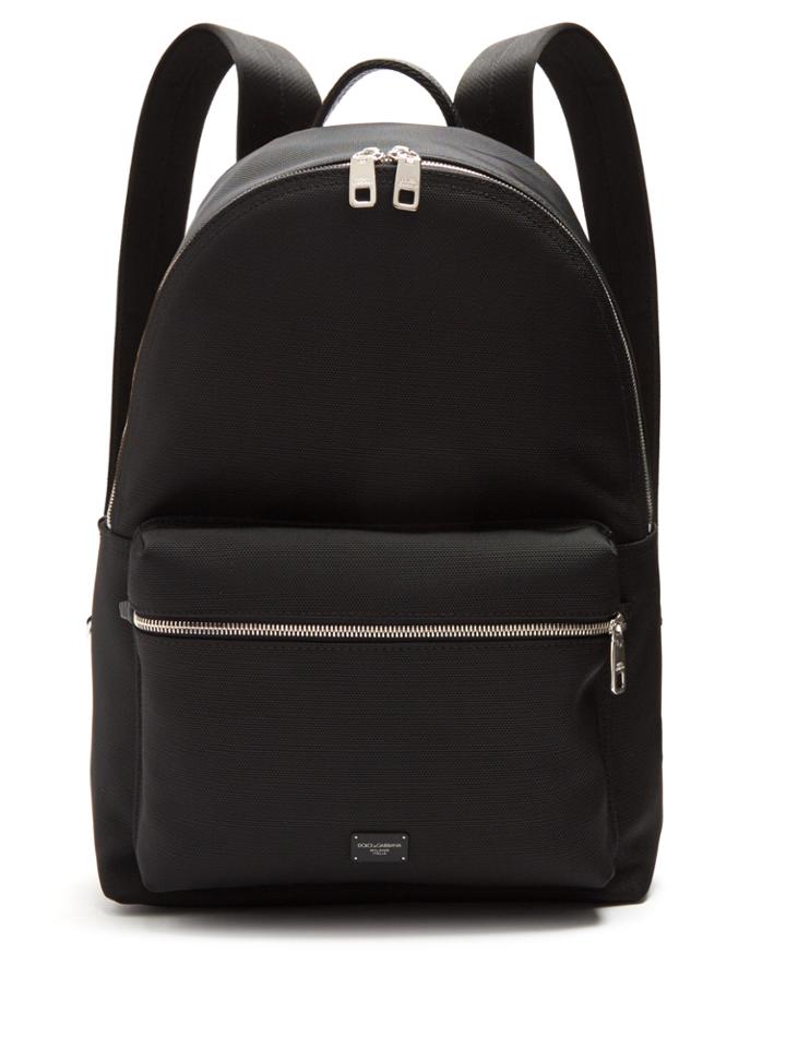 Dolce & Gabbana Logo-plaque Zip-around Backpack