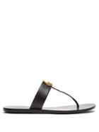 Matchesfashion.com Gucci - Gg Marmont Leather Sandals - Womens - Black