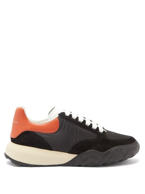 Matchesfashion.com Alexander Mcqueen - Court Raised-sole Panelled Trainers - Mens - Black Multi
