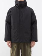 Stone Island - Logo-patch Hooded Down Jacket - Mens - Black