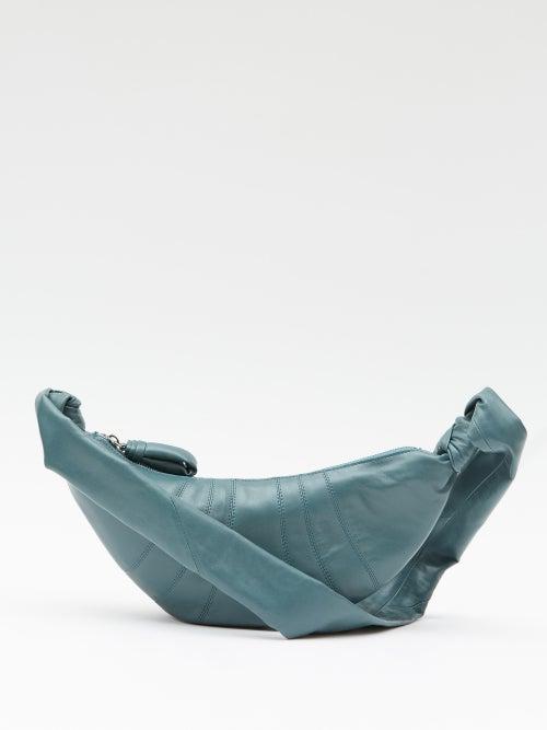 Lemaire - Croissant Small Leather Cross-body Bag - Mens - Dark Green