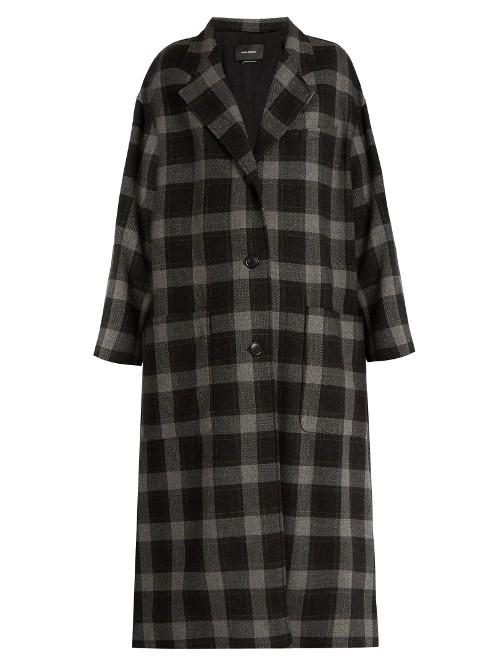 Isabel Marant Ina Checked Wool Coat