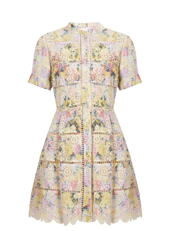 Zimmermann Valour Hydrangea-print Cotton Dress