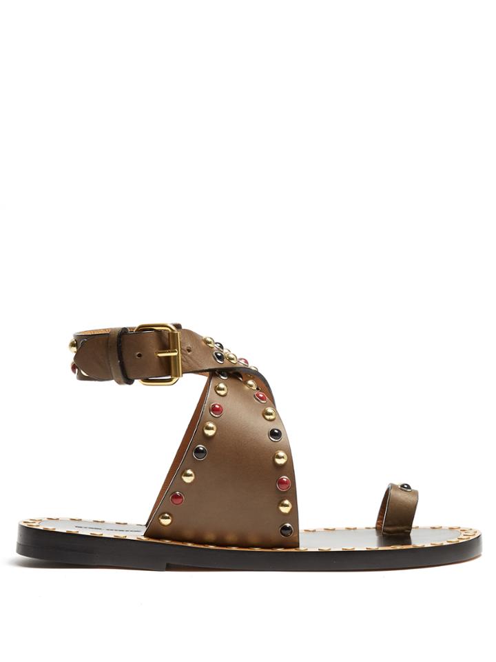Isabel Marant Jools Embellished Leather Sandals