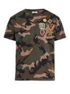 Matchesfashion.com Valentino - Camouflage Print Cotton T Shirt - Mens - Camouflage