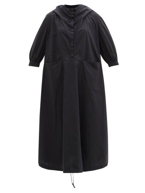 Matchesfashion.com Birkenstock X Toogood - The Forager Hooded Cotton-poplin Dress - Womens - Black