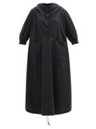 Matchesfashion.com Birkenstock X Toogood - The Forager Hooded Cotton-poplin Dress - Womens - Black