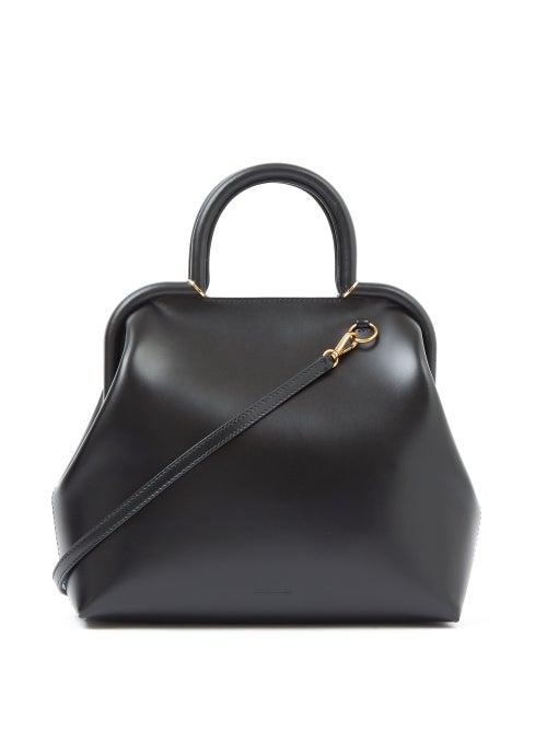 Matchesfashion.com Jil Sander - Clover Top-handle Leather Handbag - Womens - Black