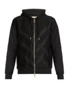 Burberry Checked-jacquard Hooded Sweatshirt
