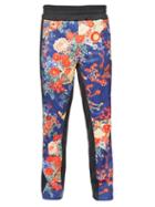 Matchesfashion.com Palm Angels - Side-stripe Floral-print Track Pants - Mens - Blue Multi