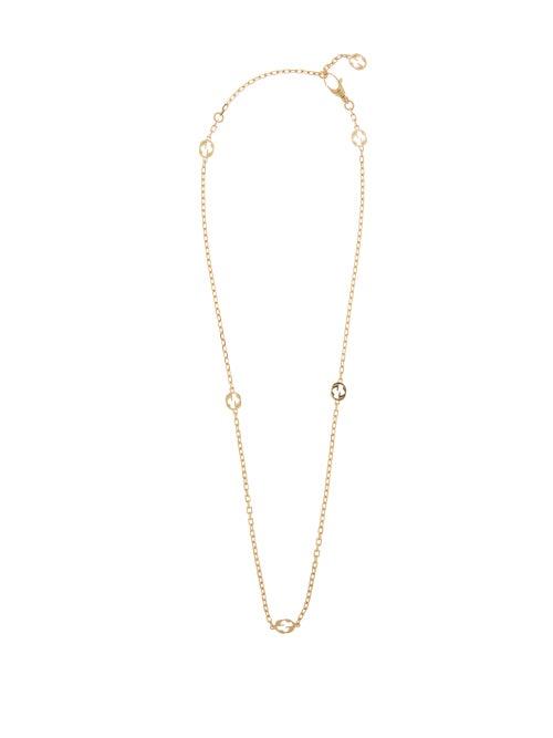 Ladies Fine Jewellery Gucci - Gg-logo 18kt Gold Chain Necklace - Womens - Yellow Gold