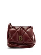 Matchesfashion.com Balenciaga - Touch B-plaque Medium Quilted-leather Shoulder Bag - Womens - Burgundy