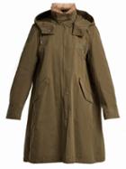 Matchesfashion.com Ys Army - Hooded Cotton Gabardine Parka - Womens - Khaki Multi