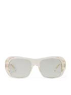 Matchesfashion.com Celine Eyewear - Rectangular Acetate Sunglasses - Womens - Light Blue