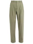 Gmbh Tarek Pleat-detail Cotton Trousers