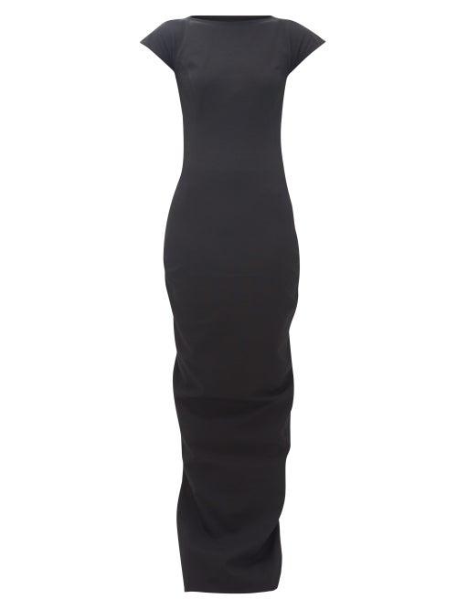 Matchesfashion.com Rick Owens Drkshdw - Easy Sarah Open-back Cotton-blend Maxi Dress - Womens - Black