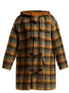 Matchesfashion.com Mm6 Maison Margiela - Double Face Wool Duffle Coat - Womens - Green Multi