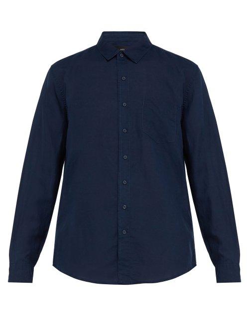 Matchesfashion.com Onia - Abe Linen Shirt - Mens - Navy