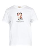 Matchesfashion.com Maison Kitsun - Fox Print Cotton T Shirt - Mens - White