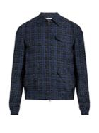 Boglioli Point-collar Cotton-blend Tweed Jacket