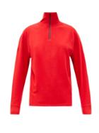 Matchesfashion.com Bogner Fire+ice - Irene Half-zip Mid-layer Thermal Top - Womens - Red