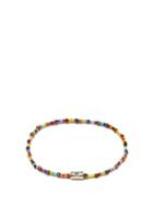 Luis Morais - Tiger's Eye, Glass & 14kt Gold Beaded Bracelet - Mens - Multi