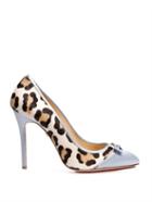 Charlotte Olympia Grace Satin And Calf-hair Pumps