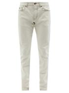 Saint Laurent - Mid-rise Slim-leg Jeans - Mens - White
