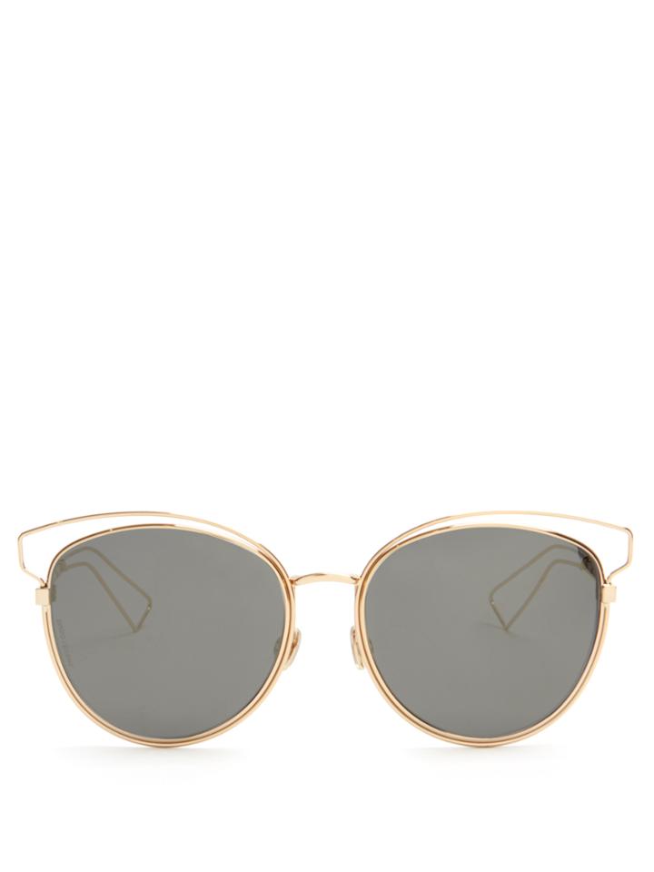 Dior Sideral Cat-eye Mirrored Sunglasses