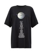 Matchesfashion.com Vetements - Jupiter Oversized Cotton Jersey T Shirt - Womens - Black Multi
