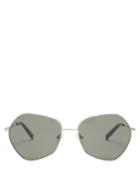 Matchesfashion.com Le Specs - Escadrille Tinted Sunglasses - Womens - Khaki