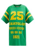 Ladies Rtw Gucci - 25-print Cotton-jersey T-shirt - Womens - Green Multi