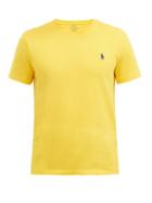 Matchesfashion.com Polo Ralph Lauren - Logo-embroidered Cotton-jersey T-shirt - Mens - Yellow