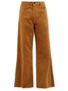 Matchesfashion.com Marni - Brushed Cotton Twill Wide Leg Jeans - Mens - Beige